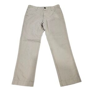 Joseph Abboud Mens Khaki Cotton Chino Pants Size 34x30 Flat Front Casual